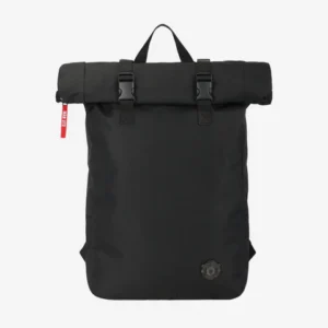 Manchester United FC Black on Black Roll Top Backpack