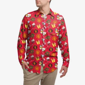 Manchester United FC Long Sleeve Christmas Shirt